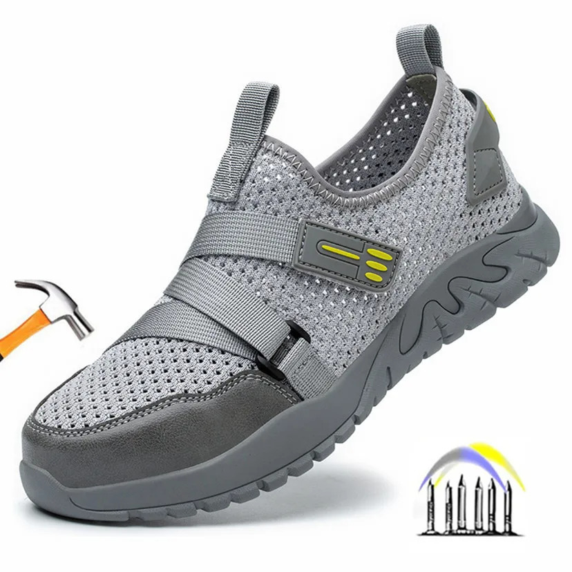Breathable Summer safety shoes anti-puncture safety work sneakers plastic toe safety shoes 6kv insulated electrician work shoe 250805