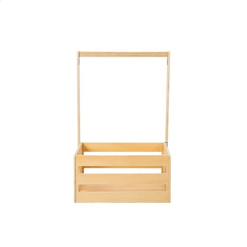 Wooden Storage Box Clothing Gift Box with Storage Rack Can be used for storing bags 250811