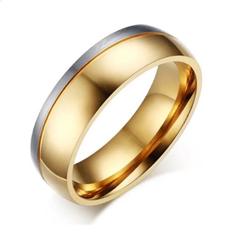 LETAPI Wedding Ring for Women and Men Gold Color Love Engagement Couple Stainless Steel Lovers Jewlery Anniversary Gift 250805