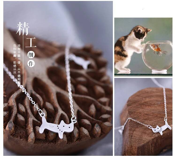 Sterling Sier catfish Necklaces & Pendants For Women High Quality Sterling-sier-jewelry