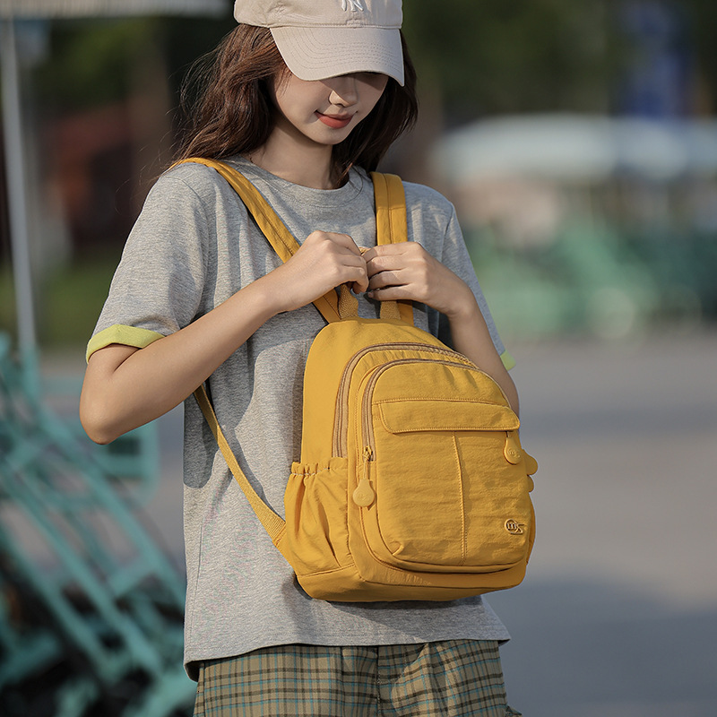 Waterproof Nylon Cloth Women 2025 New Lightweight Casual Student Schoolbag Travel Large Capacity Backpack ddmymoon