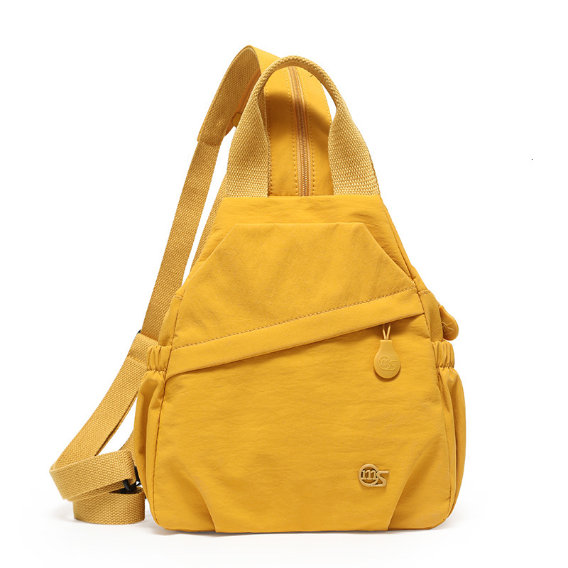 Multifunctional Women's New Lightweight Waterproof Nylon Cloth Travel Small Backpack Commuting Crossbody Chest Bag ddmymoon
