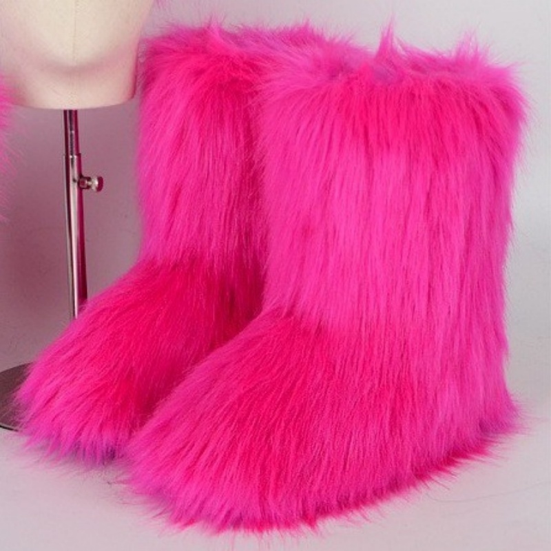 2025 hot new free shipping designer boots for womens snow boots pink purple blue brown Winter furry snow boots with thick sole and midsole