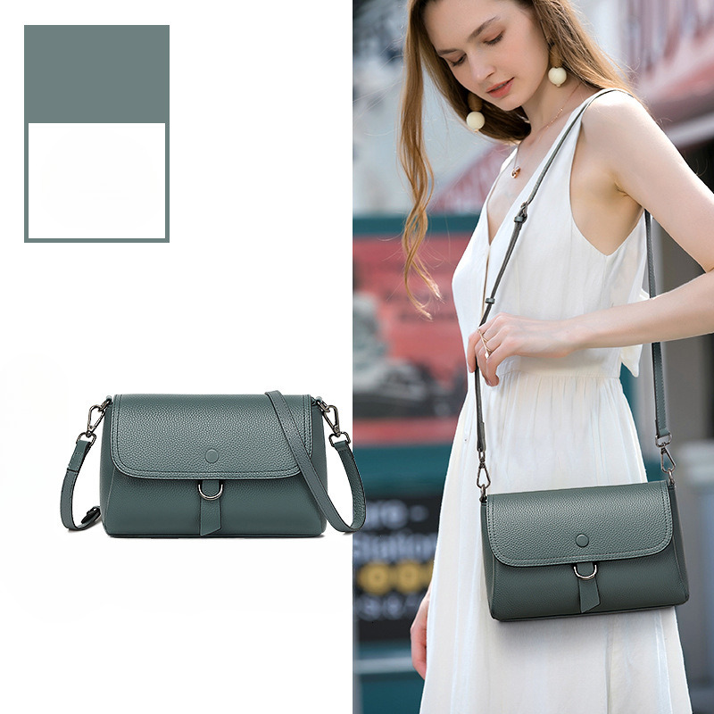 Casual leather bag, trendy and fashionable women's simple multifunctional crossbody bag large capacity soft leather shoulder bag designer bag