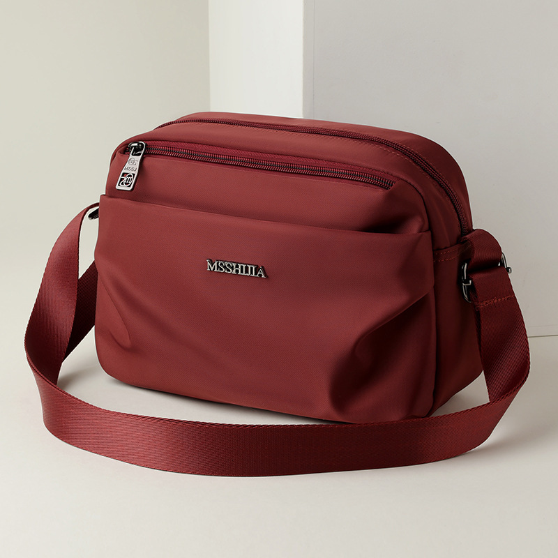 Lightweight Multi-layer Crossbody Casual Women's 2025 New Trendy Large Capacity Single Shoulder Waterproof Nylon Bag ddmymoon
