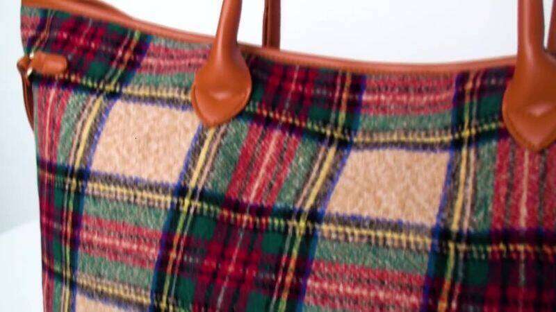 designer leisure Niche Design Women's Big Capacity Handbag Pop Colored Plaid Shoulder Bag