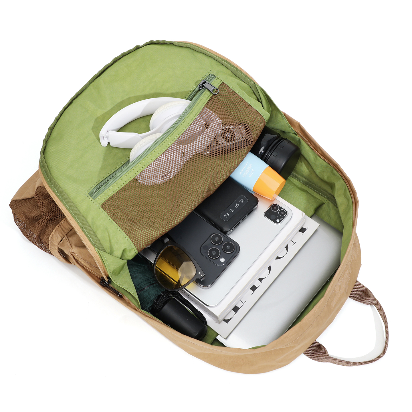 Large capacity backpack for men and women outdoor lightweight new commuting nylon travel computer backpack student backpack