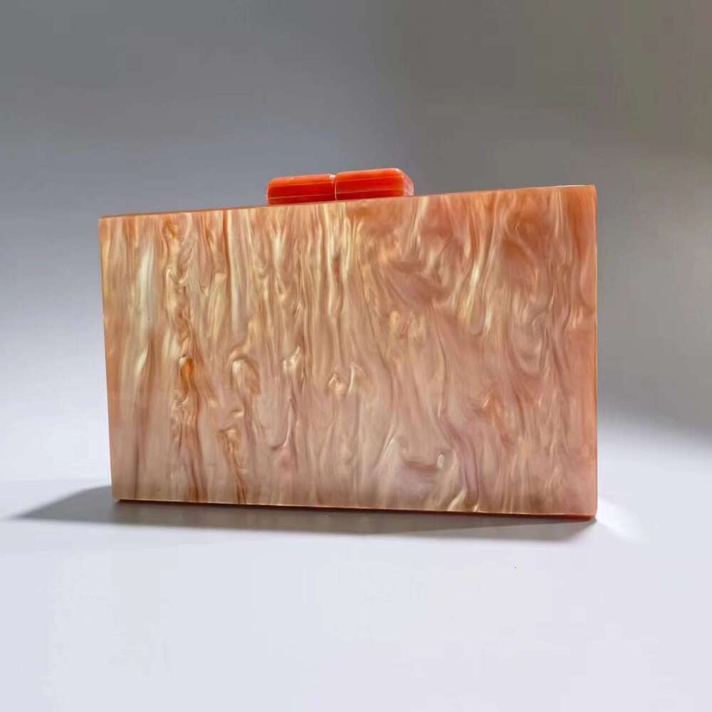 Women's New Pearlescent Acrylic Evening Bag Single Shoulder Crossbody Wedding Banquet Clutch