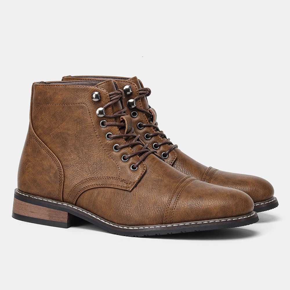 Mens Classical Leather Ankle Boots Comfortable Spring Fashion Men boots W250811