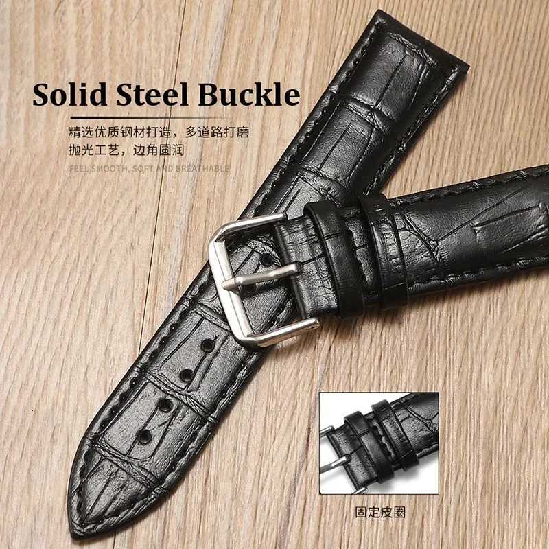 Genuine Calfskin Strap Slub Pattern Watch Accessories 10/12/13/14/15/16/17/18/19/20/21/22/24mm Universal Watchband W250811