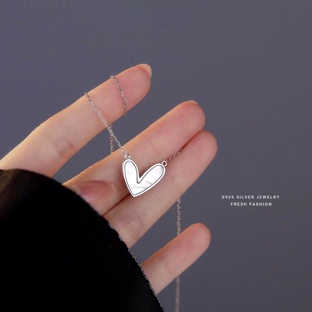 Designer Necklace Pvd Gold Plated Stainless Steel Classic Shell Heart Shaped Shell Necklace for Women Party Wedding drop ship wholesales