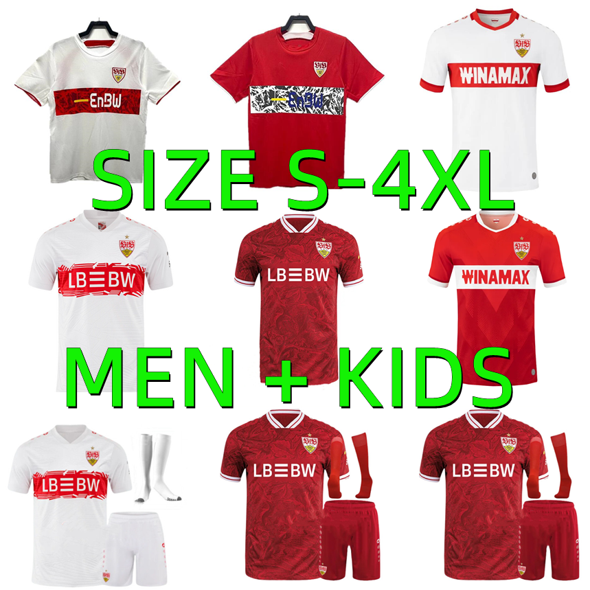 2025 2026 DEMIROVIC VfB StutTgartS Soccer Jerseys 25 26 MILLOT WOLTEMADE UNDAV BILAL DIEHL LEWELING Retro STILLER KARAZOR CHASE RIEDER Men Uniforms socks Kids Kits