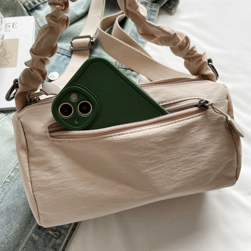Simple Oxford Cloth Handbag Stylish New Crossbody Women's Versatile Daily Shoulder Solid Color Small Bag ddmymoon