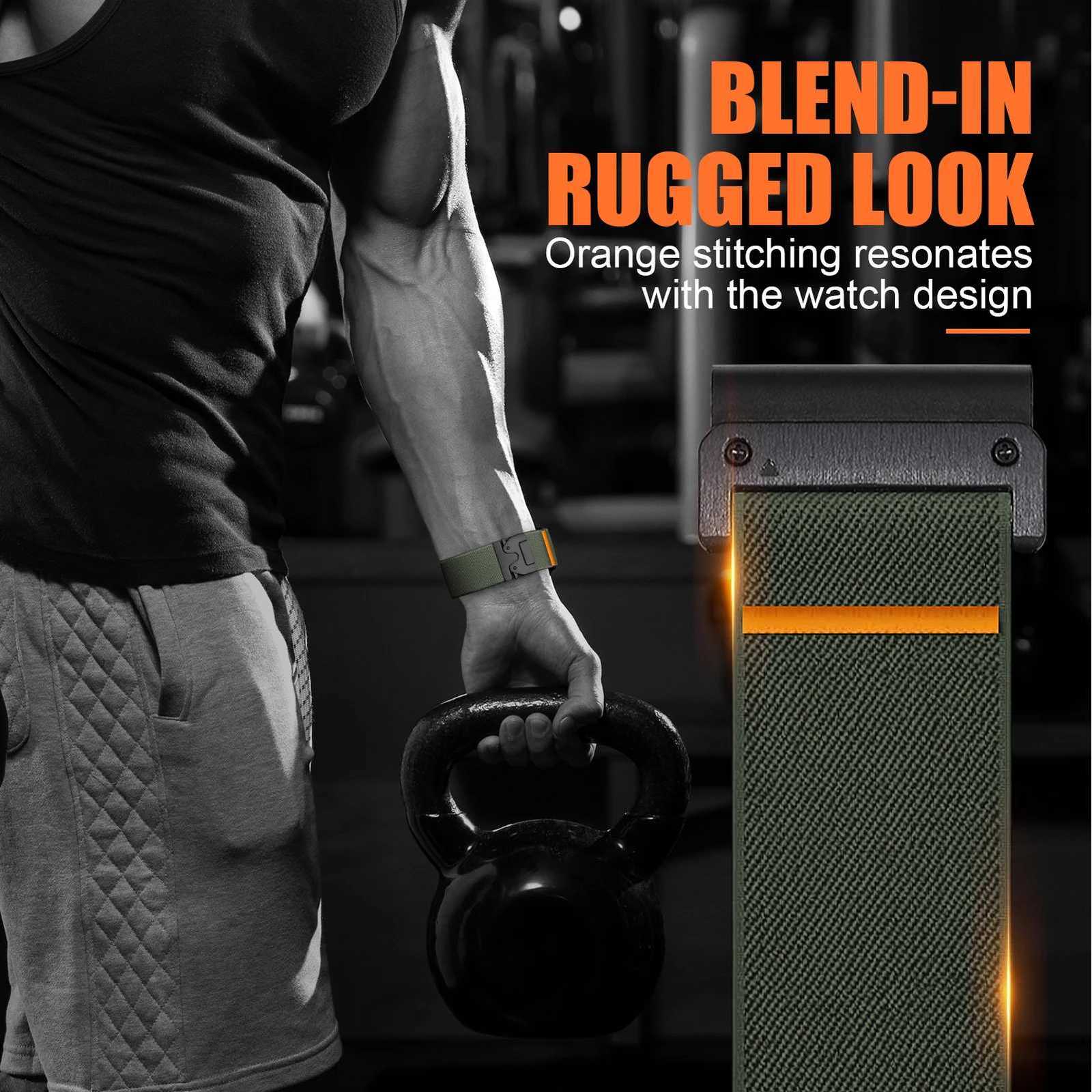 22mm Quick Fit Strap for Garmin Fenix 8 7 Pro 7S 6X 6 5X 5Plus Venu 3 Tactix 7 Parachute Nylon Bracelet Correa Fenix 8 Band 47mm W250811