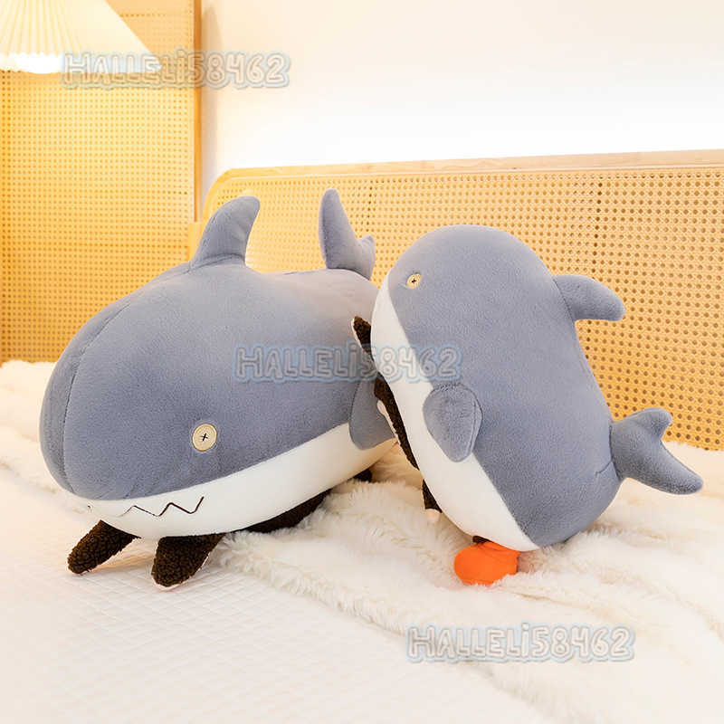 New Cute Shark Labubu Plush Toy Labubu Doll Creative Pillow Stuffed Animal H250811
