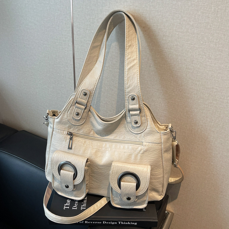 Fashion Single Shoulder New PU Women's Commuting Large Capacity Tote Crossbody Bag ddmymoon