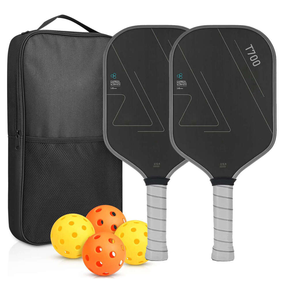 T700 Hot-Selling Cloth Texture Matte Carbon Fiber Pickleball Paddle Integrated Same Model 16Mm Competition High-End Special