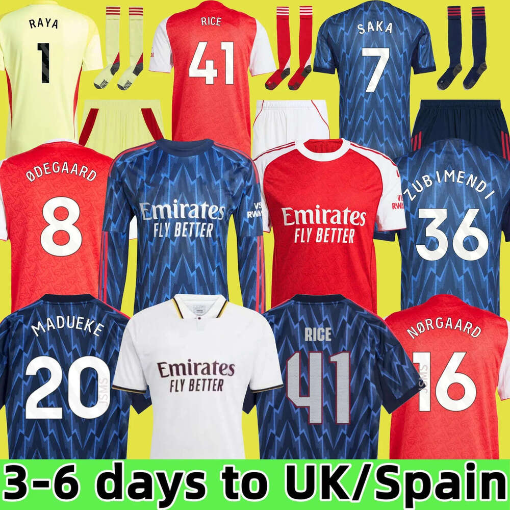 25 26 CALAFIORI soccer jerseys RICE SAKA Fans Player ZUBIMENDI MARTINELLI RUSSO football shirt Kids ODEGAARD SAMBI VIEIRA SALIBA HAVERTZ arsenalfootball kits 25 26