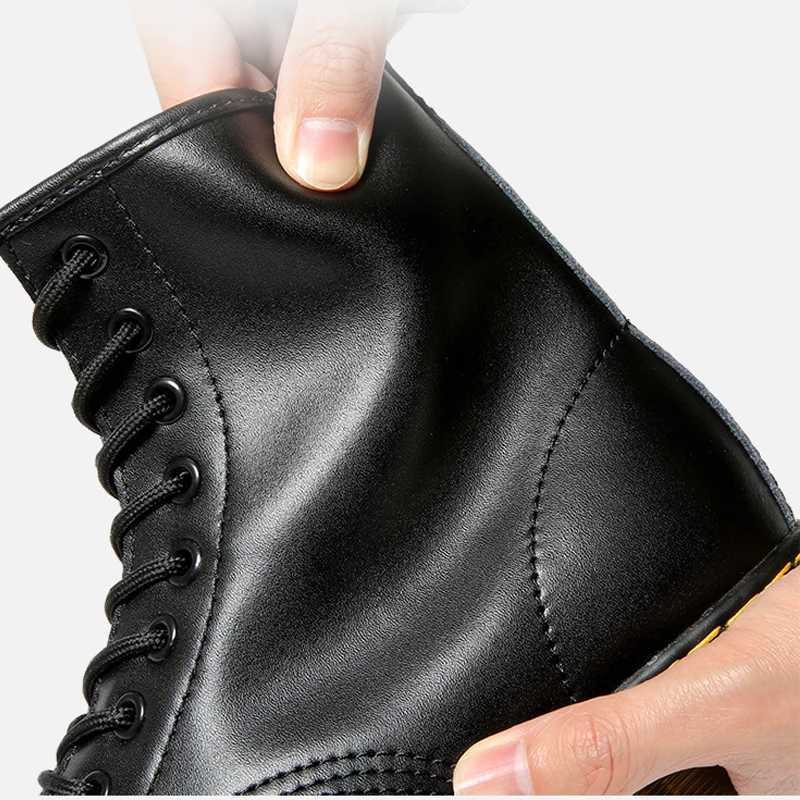 Unisex Genuine Leather Casual Boots Fashion British Style Riding Short Ankle Boots Couple Boots Size 35-48 Womens Boots W250811