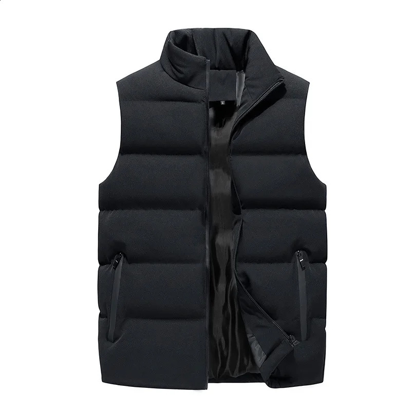 Soft Padded Waistcoat Men Lightweight Waistcoat Stylish Mens Winter Vest Warm Windproof Sleeveless Outerwear with for Outdoor 250809