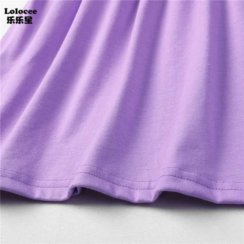 Girls Fashion Short Sleeve Dresses Cute Cat Print Princess Dress New Kids Summer 3-14Y Birthday Clothes W250811