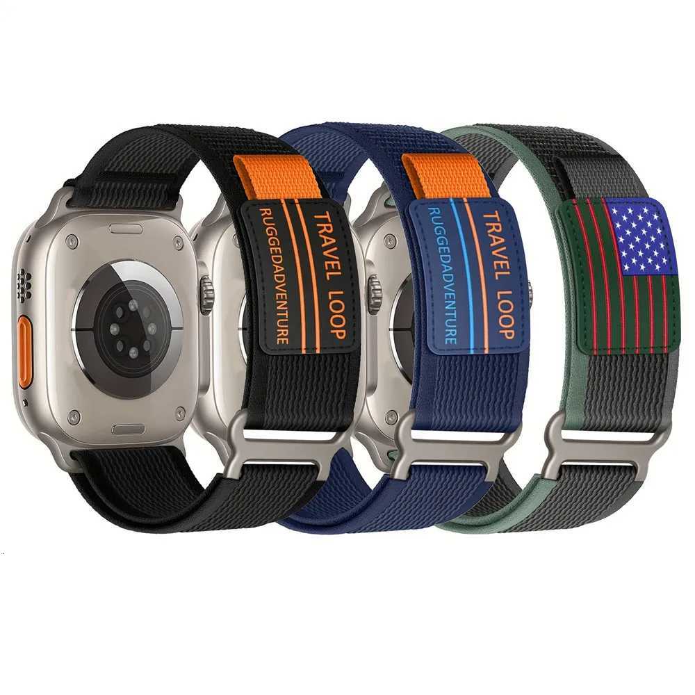 Trail Loop Strap For Apple Watch Band Ultra 49mm 45mm 46mm 44mm 41mm 40mm 42mm Nylon Sport Bracelet iwatch Series 10 9 8 7 6 5 4 W250811