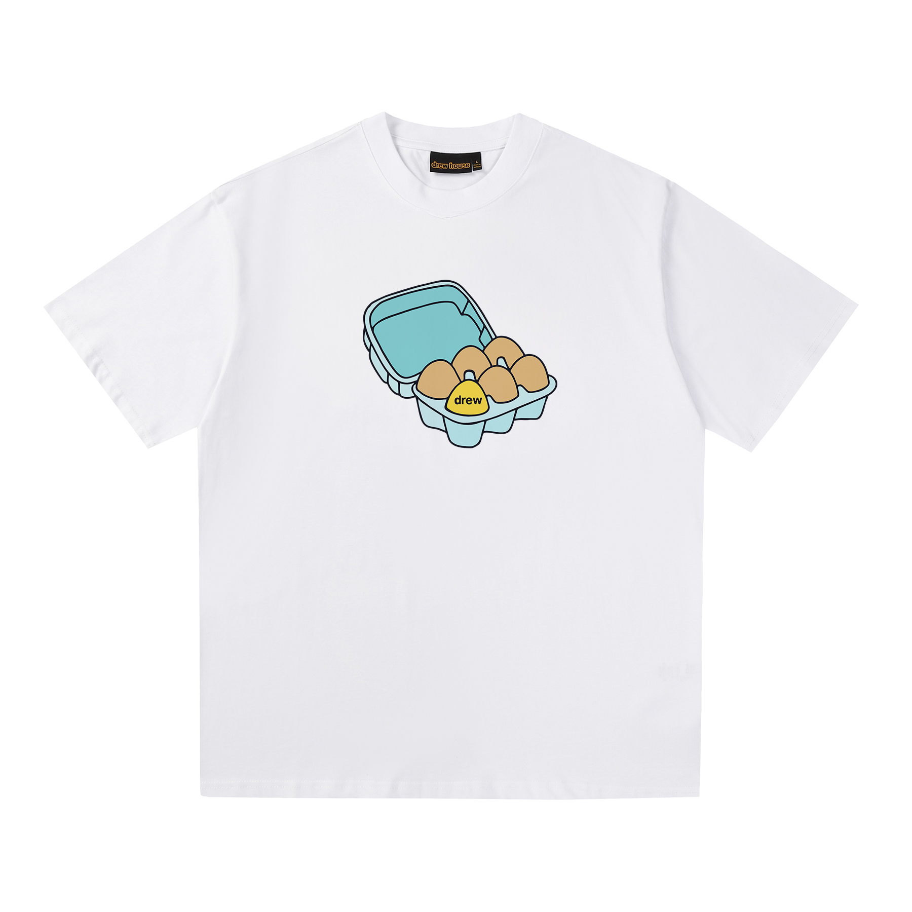 Drew House Designer luxury T shirt men's and women's T-Shirts Egg print