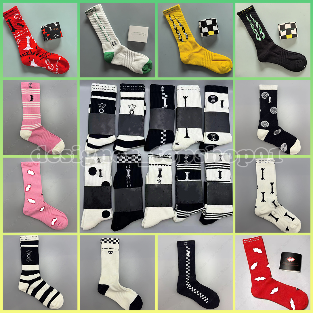 Designer Socks Luxury Men Women Socks Cotton Stockings Sports Chrome Letter Comfortable Breathable High Quality Fashionable Socks