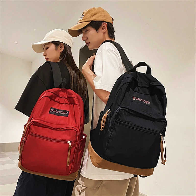 Mens Simple Backpack Mens Computer Bag Junior High School High School College Student Office Worker Casual Backpack Travel Bag T250811