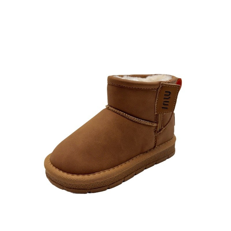 Free shipping designer Boots Winter childrens casual short boots fashionable students thick snow boots childrens shoes