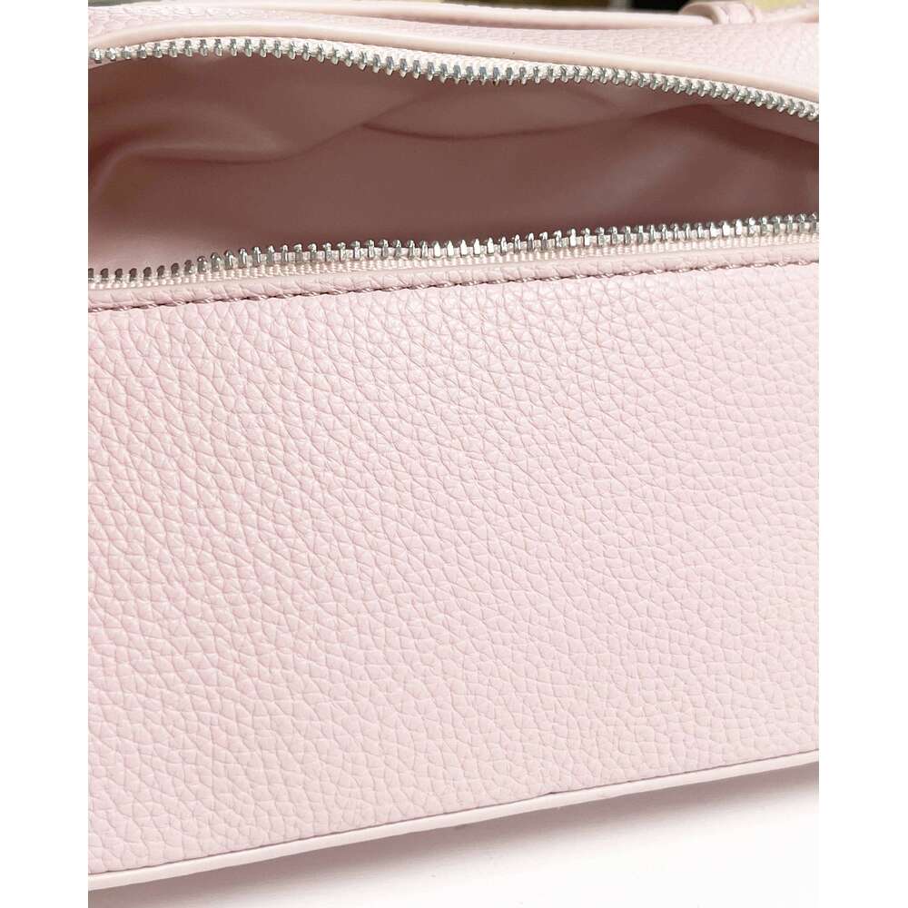 Fashion Women PU Lychee Leather Lunchbox Bag Mini Handbag Spring Summer Compact Sweet Shoulder Crossbody Purse