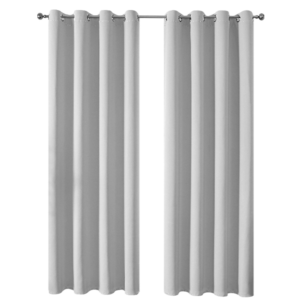 YL-36879 thick double-sided linen blackout curtain project hotel school sound insulation heat insulation blackout cotton linen curtain finished produc