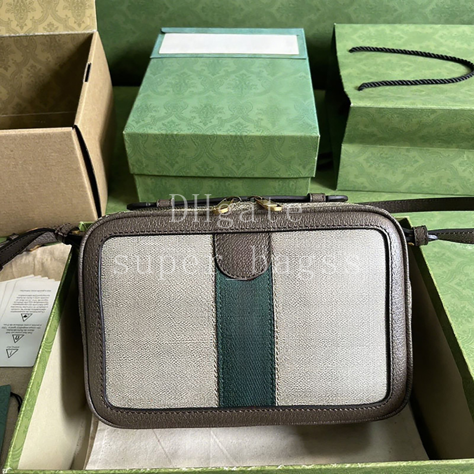 Camera bag Luxury designer bag Mirror quality handbag 24CM shoulder bag canvas genuine leather Crossbody bag with box 25G739392A