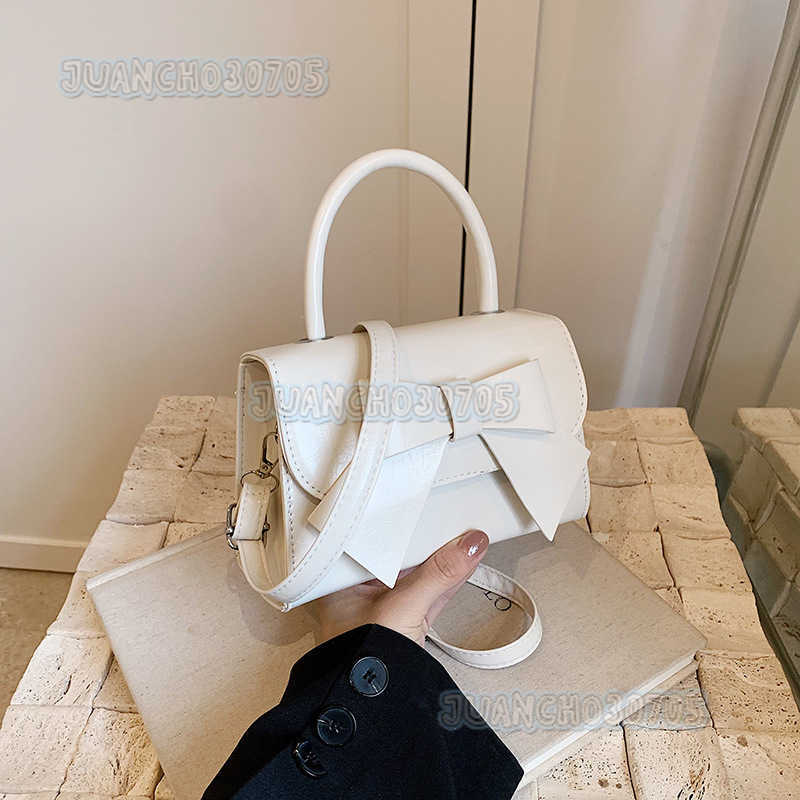 2024 Summer New Casual Personality Fashion Style Bowknot Single Shoulder Bag Handheld Small Square Bag Simple Crossbody Bag H250809