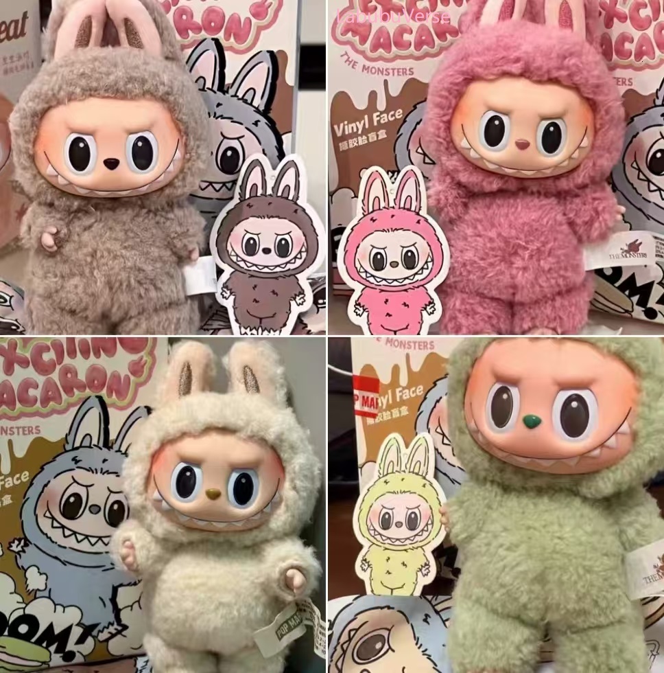 labubu doll V3 V2 V1 Monsters Big Into Energy SeriesBlind Box Kawaii Figure Face doll clothesDoll Keychain Seat Series Vinyl Face Doll Model Toy Blind