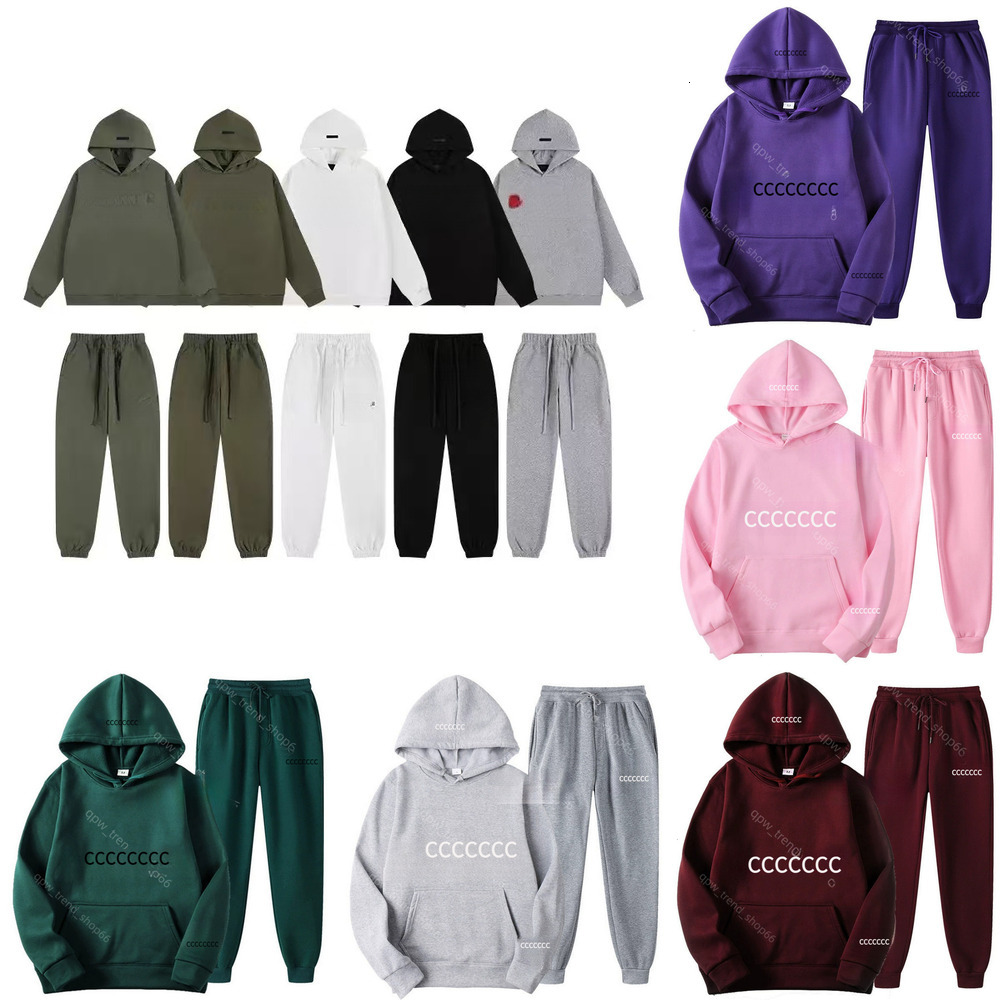 ultra-low price 2-piece set essential designer 25ss Hoodys Sweater Unisex Clothes Pullover Long Sleeve Letter Printed Overcoat Essentialsaly Sweatshirt Hoodie