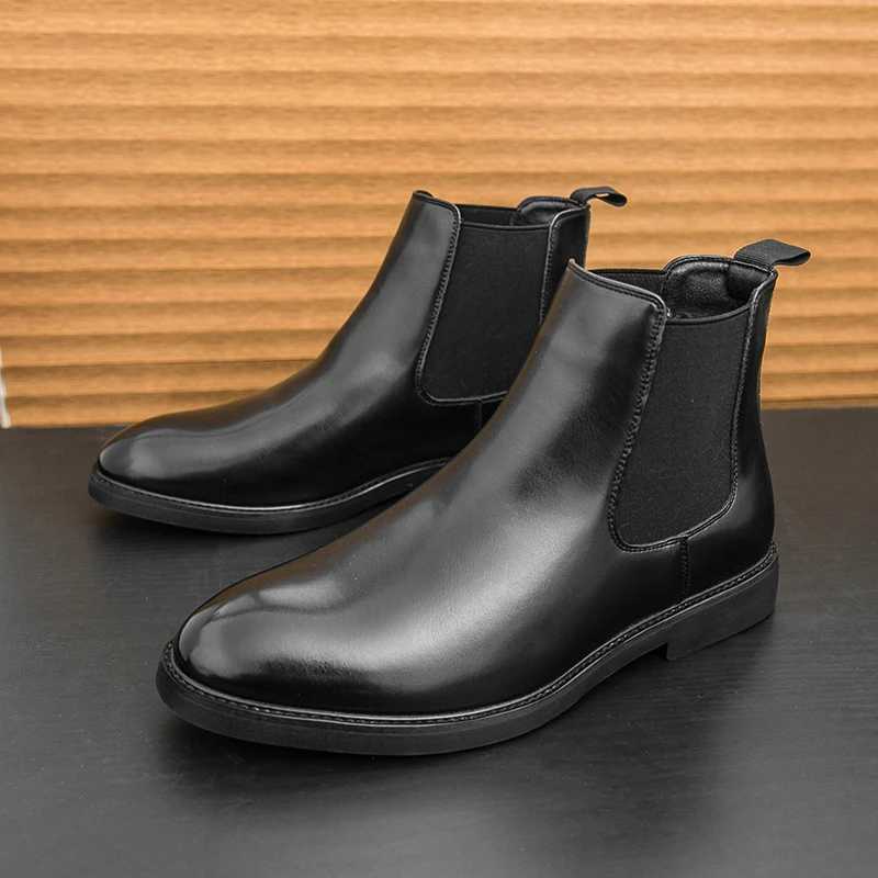 Winter Classic Men Fashion Ankle Boots American Casual Comfortable Business Brand Chelsea Boots Training Boots 38-46 Men Boots W250811