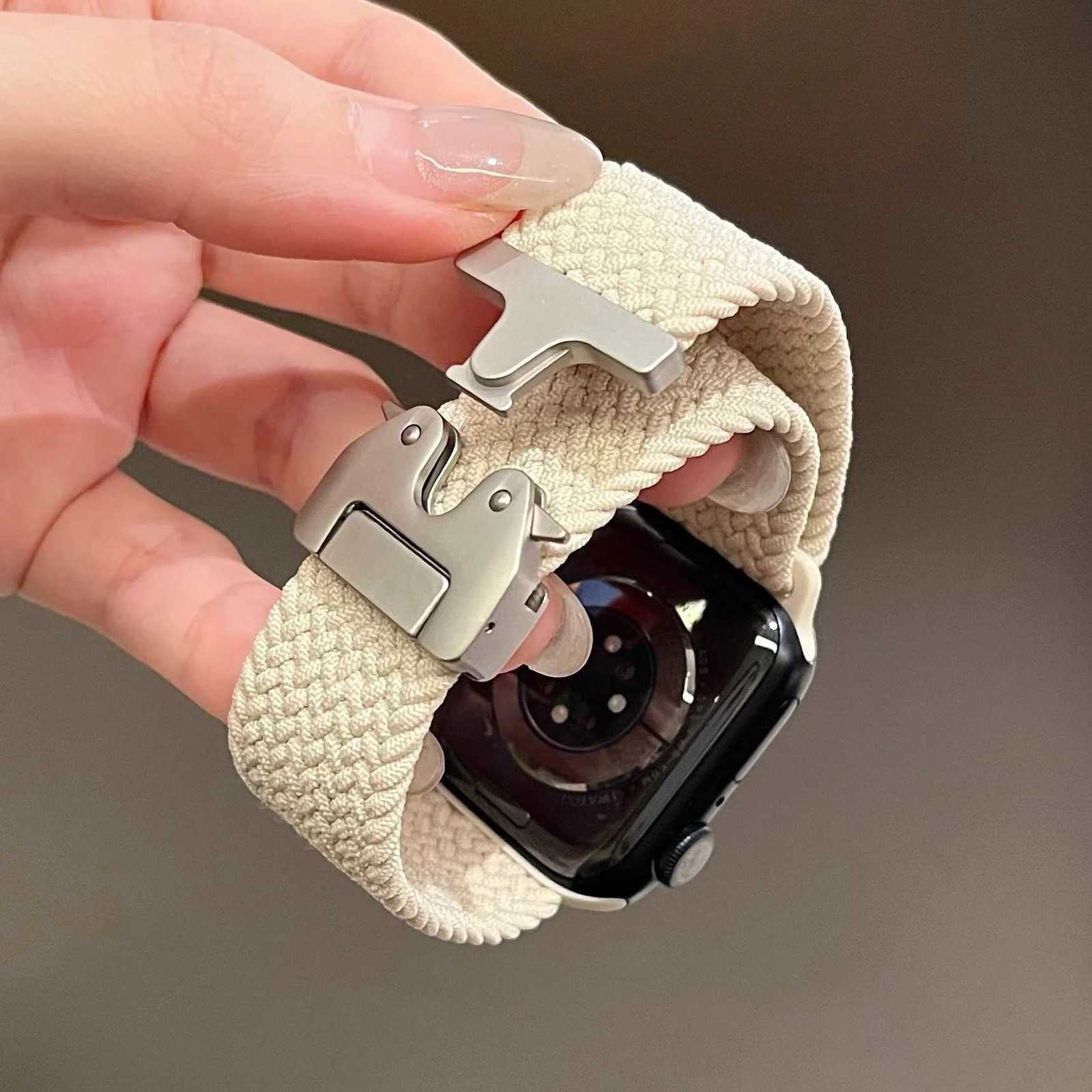 Parachute Strap For Apple Watch Band 44mm 46mm 42mm 45mm 41mm 40mm Braided Bracelet Correa iWatch Series 10 9 8 SE Ultra 2 49mm W250811