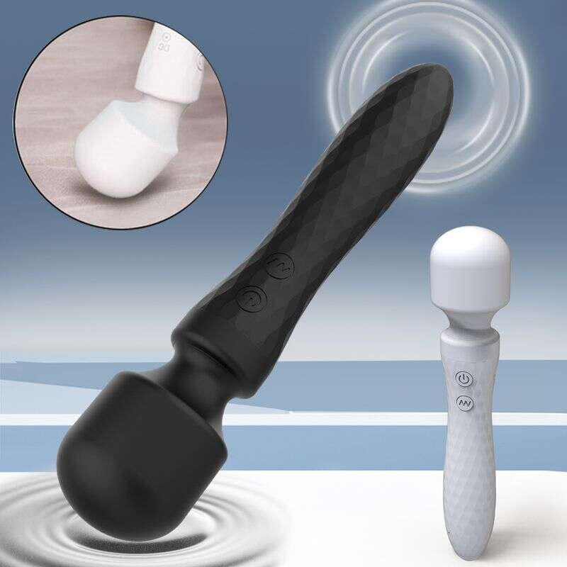 Powerful Dual Motor Vibrator Women AV Magic Wand G-Spot Massage Clitoral Stimulation 10 Vibration Modes for Adult Sex