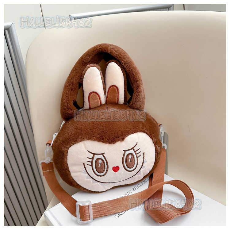 Cartoon Bubble Labubu Childrens Bag Claw Machine Plush Toy Cute Cartoon Handbag H250811