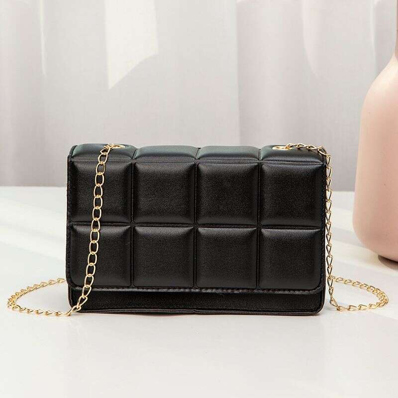 Drop Shipping Tassl Bag For PU Lathr Shouldr Womn Chain Rhomboid Crossbody Bags Trnd Handbags