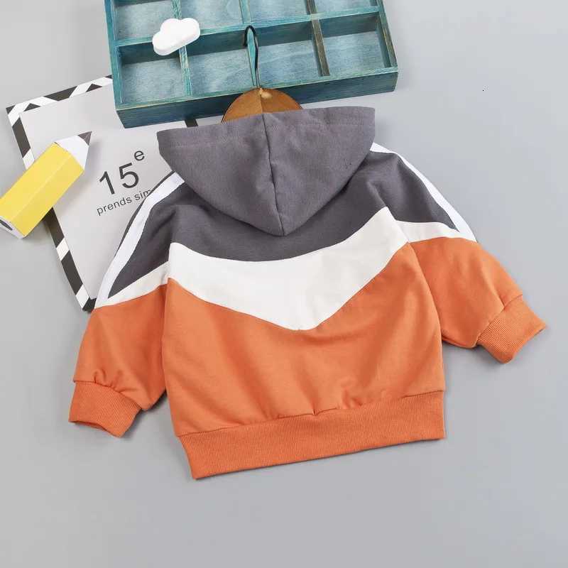 Spring Autumn Toddler Boy Costume Outfit Baby Kid Patchwork Tracksuit Infant Casual Clothing Sets Children Hooded Top Pants 2Pcs Z250811