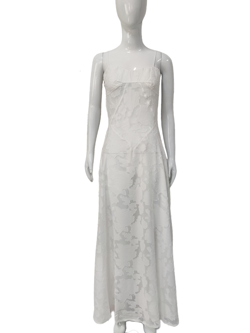 2025 Summer New Fashionable and Sexy Transparent Beach Resort fashion Slimming Strap Skirt Flower Dress New Designer