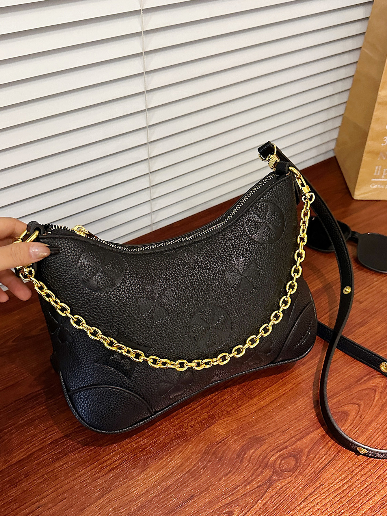 free shipping designer bags Luxury Bags Retro color-blocking classic printed Korean-style trendy women's bag with exquisite patterns