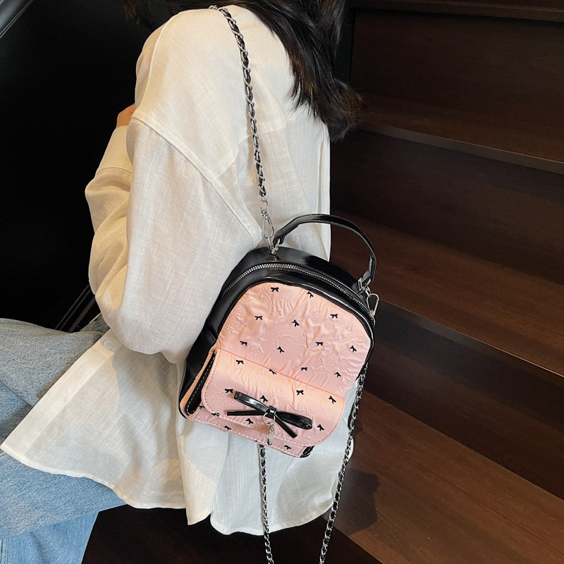 This Year's Trendy Bags for Women Summer Versatile 2025 New Double Shoulder Backpack Korean Style Casual Handheld Small Square Bag ddmymoon