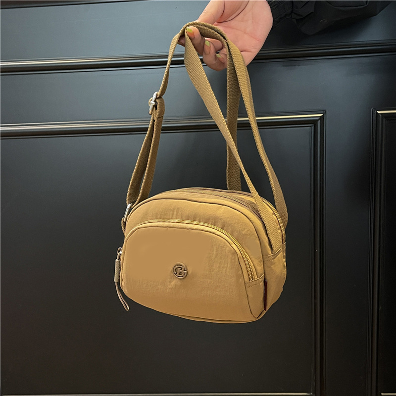Ultra-light Waterproof Nylon Women's New Trendy Casual Outdoor Sports Crossbody Multi-flap pocket pants Shoulder Bag ddmymoon