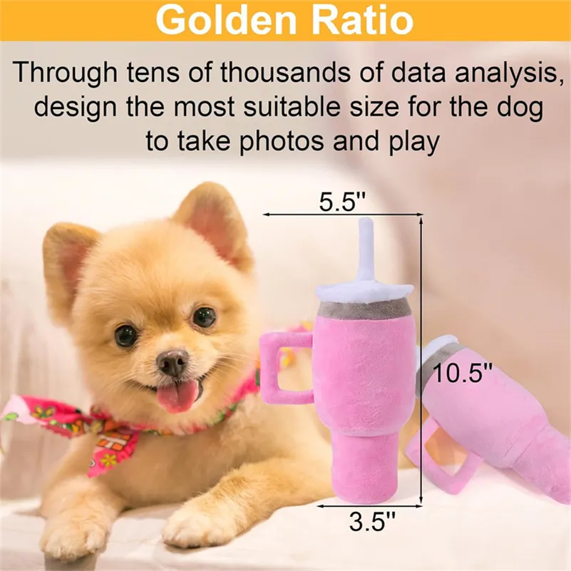 Luxury Pet Dog Toys Durable Plush Wine Bottle Squeaky Toys For Dog Gift Plush Perfume Dog Toys With Squeaky