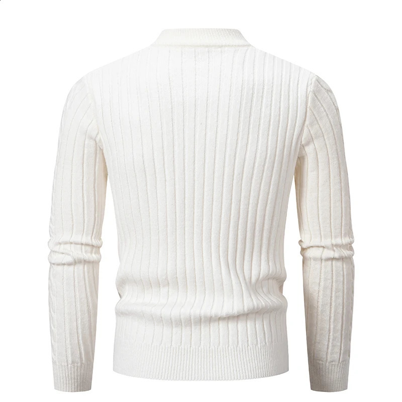 Knitted Cashmere Mens Sweater Round Neck Pullover Autumn Knitted Jacquard Sweater Base Sweater Mens Clothing 250806