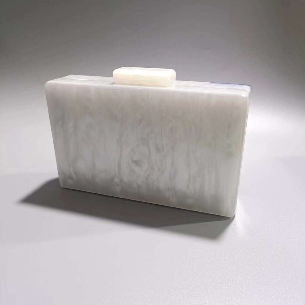 Women's New Acrylic Splicing Evening Single Shoulder Crossbody Wedding Banquet Clutch Chain Bag