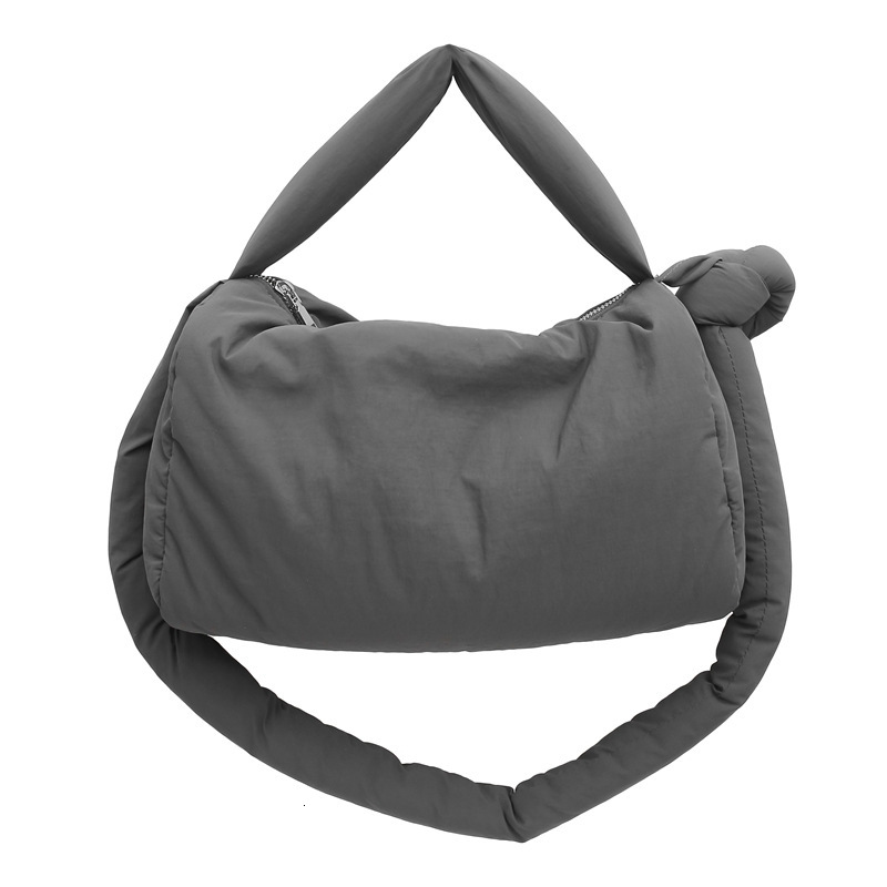 Autumn Winter New Cotton Jacket Water-Resistant Portable Versatile Commuter Crossbody Couple Style Handheld Pillow Bag